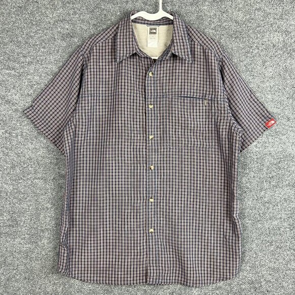 The North Face Other - North‎ Face Mens Plaid Short Sleeve Button Down Shirt Size L